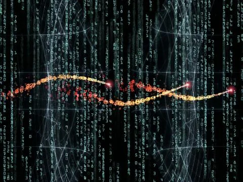 Processing Numbers Stockillustratie