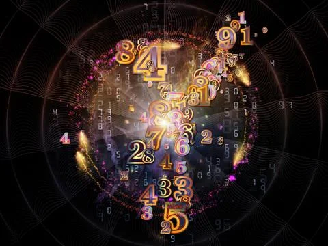 Processing Numbers イラスト素材