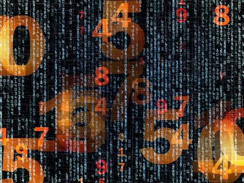 Processing Numbers イラスト素材