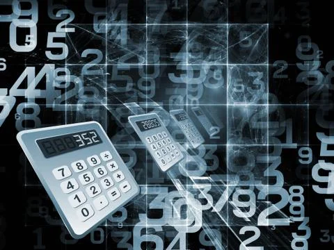 Processing Numbers Stock Illustration