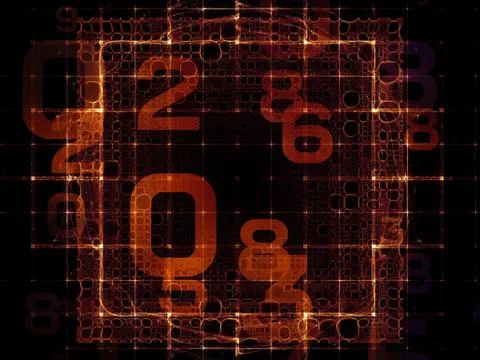 Processing Numbers イラスト素材