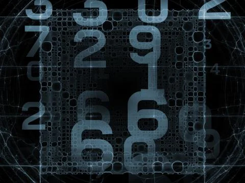 Processing Numbers Stockillustratie
