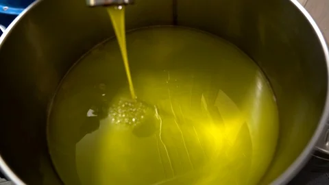 Processing of olive oil in a modern farm. Stock Footage 95807043