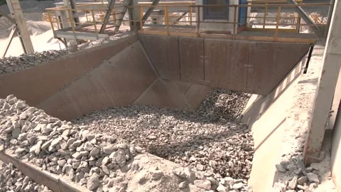 Processing plant for crushed stone and gravel Video stock 254325420