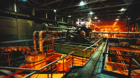 Processing plant potassium Stock Footage 56364546