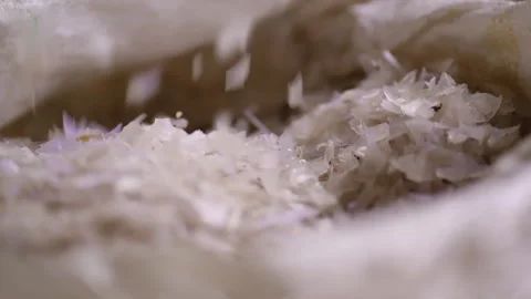Processing of Plastic Waste into Polypropylene Plastic Seeds Video stock 248086654