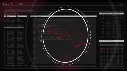 Processing scientific data, DNA strand and binary coding in animation Stock Footage 306242830
