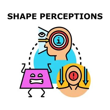 Processing shape perceptions and cognitive stress management Stock Illustration