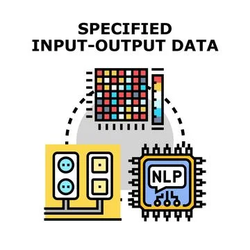 Processing specified input output data for analysis Ilustración de archivo
