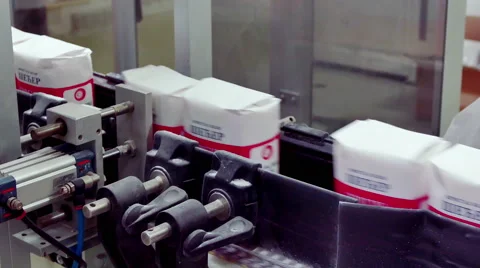 Processing of Sugar Beet in a Factory Facilities Stock Footage