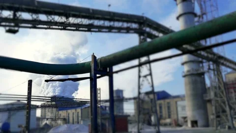 Processing of Sugar Beet at the Factory Facilities Stock Footage 83449164