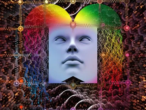 Processing Super Human AI Stock Illustration