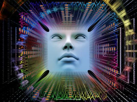 Processing Super Human AI Illustrazione stock