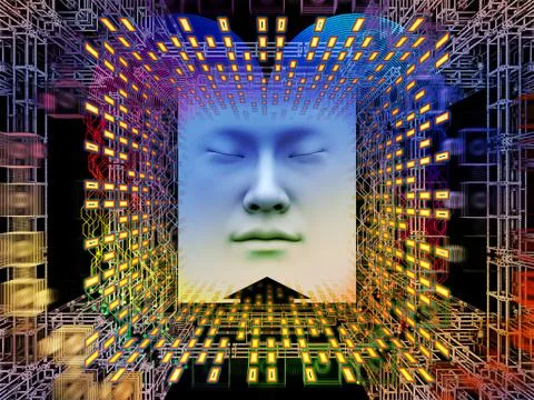 Processing Super Human AI イラスト素材