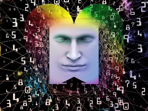 Processing Super Human AI Stock Illustration