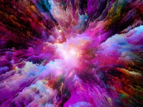 Processing Surreal Paint Stock Illustration