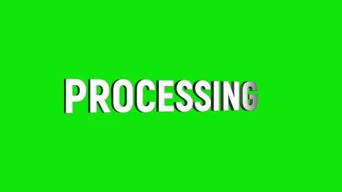 Processing text 3D word rotation animation video effect for trailer title Stock Footage 313715339