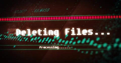 Processing text and numerical data over digital image with red progress bar 스톡 일러스트