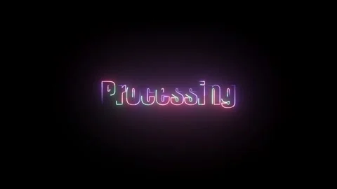 Processing Text Animation Stock Footage 324811211