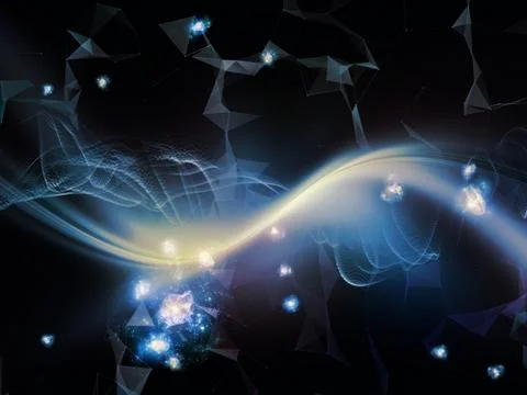 Processing Virtual World Illustrazione stock