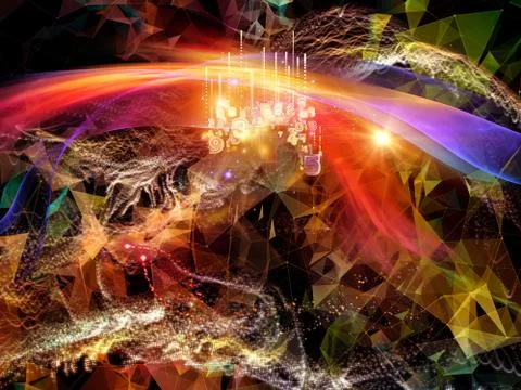 Processing Virtual World Stockillustratie