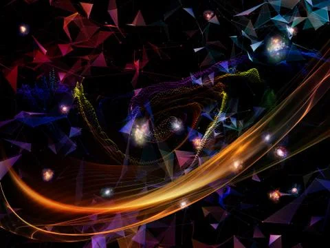 Processing Virtual World 库存插图