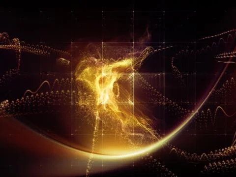 Processing Virtual World Stock Illustration