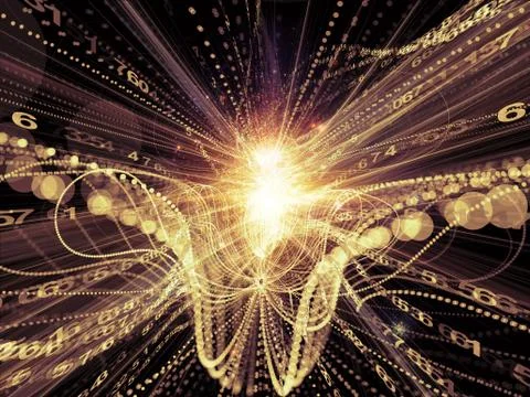 Processing Wave Particle Stock Illustration