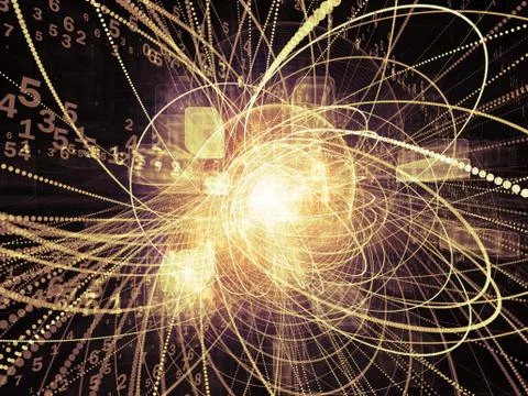 Processing Wave Particle Stock Illustration