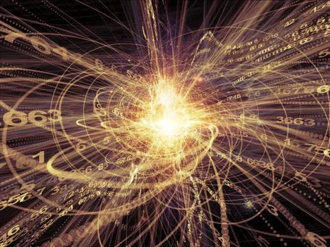 Processing Wave Particle Stock Illustration