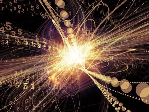 Processing Wave Particle Illustrazione stock
