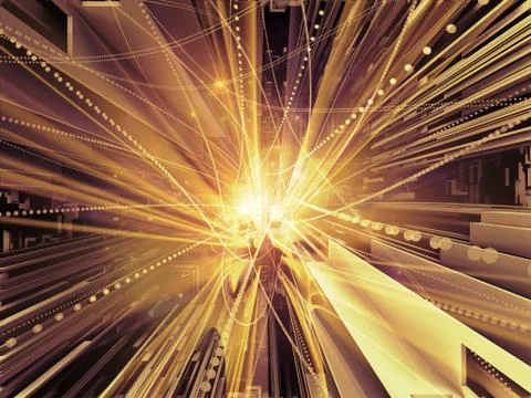 Processing Wave Particle Stock Illustration