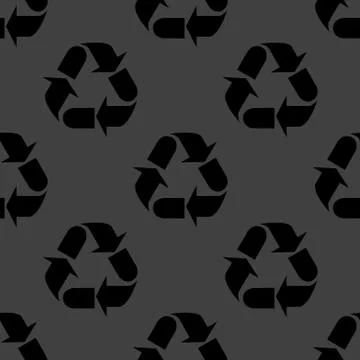 Processing web icon. flat design. Seamless gray pattern. Stock Illustration