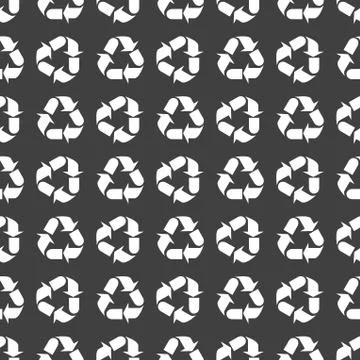 Processing web icon. flat design. Seamless gray pattern. Stock Illustration
