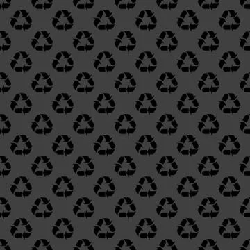 Processing web icon. flat design. Seamless gray pattern. Stock Illustration