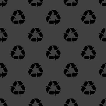 Processing web icon. flat design. Seamless gray pattern. Illustrazione stock