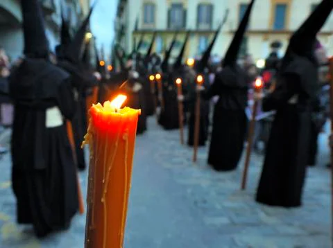 Procession during the Semana Santa Stock Photos