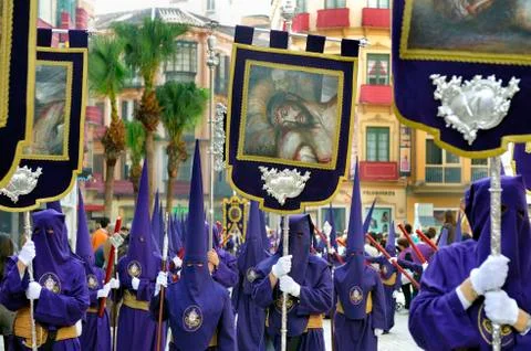 Procession during the Semana Santa Stock Photos