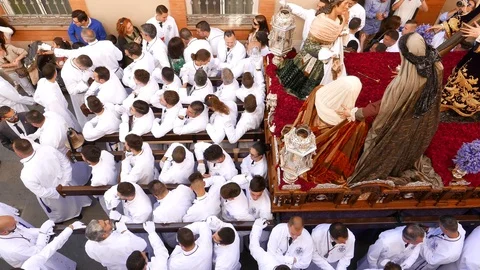 Procession of Holy Week Video stock 106735727