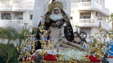 Procession of Our Lady of Mercy Video stock 58799923