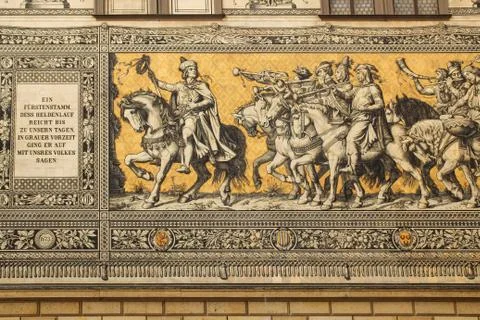 Procession of Princes, Dresden Stock Photos