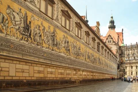 Procession of Princes, Dresden Stock Photos