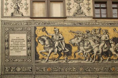 Procession of Princes, Dresden Stock Photos