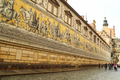 Procession of Princes, Dresden Stock Photos