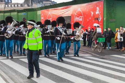 The procession of the royal guardsmen Stock Photos