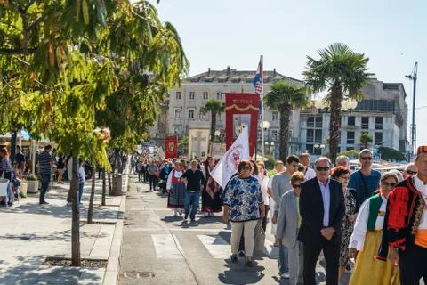 Procession in Sibenik Stock Photos