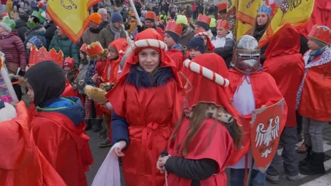 The Procession of the Three Kings is a Catholic holiday Stock Footage 229542255