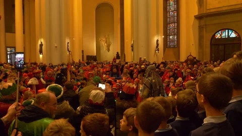 The Procession of the Three Kings is a Catholic holiday Video stock 229545921