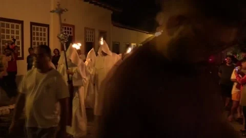 Processions, pilgrimages, and devotion mark Good Friday in Brazil, Goiás, BR - 0 Stock-Footage 237773077