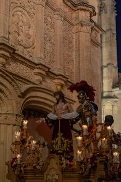 Processions through the streets of Salamanca , Spain Stock Photos